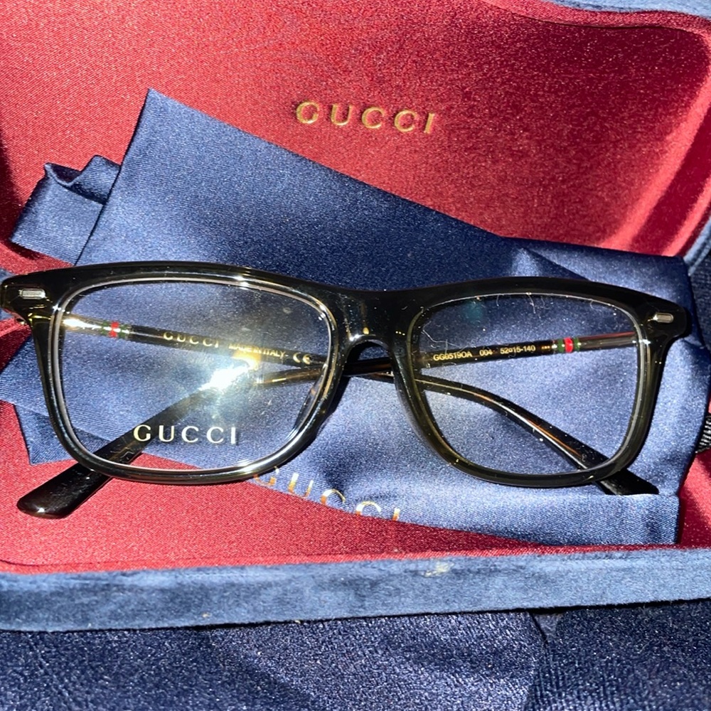 Brand new Gucci eyeglasses, never worn.